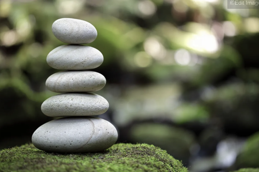 zen balancing rocks for relationship therapist office